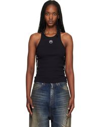 Marine Serre - Moon Logo Ribbed Jersey Tank Top - Lyst