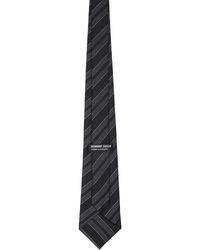 Homme Plissé Issey Miyake Zigzag Tie in Black for Men | Lyst Australia