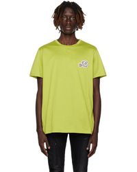 Moncler - T-shirt vert à écusson - Lyst