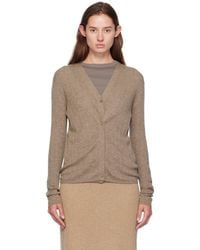 Lisa Yang - Taupe Vanna Cardigan - Lyst