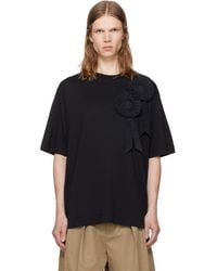 Simone Rocha - Ruffle Rosette Boxy T-Shirt - Lyst
