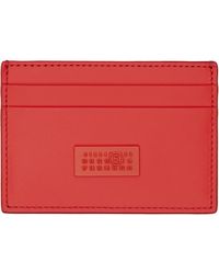 MM6 by Maison Margiela - Numeric Leather Card Holder - Lyst