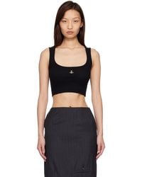 Vivienne Westwood - Cropped Rib Tank Top - Lyst