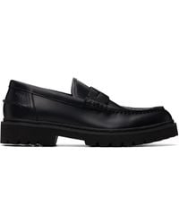 HUGO - Embossed-Logo Loafers - Lyst
