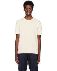 dunhill - Off-white Crewneck T-shirt - Lyst
