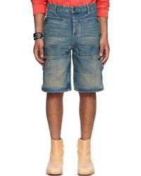 Guess USA - Faded Denim Shorts - Lyst