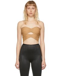 Alexander Wang Beige Polyester Cut-out Camisole - Multicolor