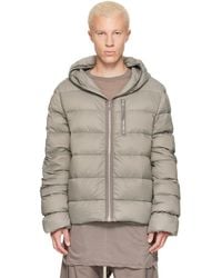 Rick Owens - Khaki Tower Light Nylon Duvet Down Jacket - Lyst