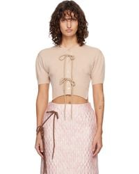 Simone Rocha - Cropped Cashmere Cardigan - Lyst