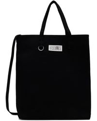 MM6 by Maison Martin Margiela - Black Large Canvas Shopping Tote - Lyst