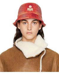 Isabel Marant - Red & Orange Haley Bucket Hat - Lyst