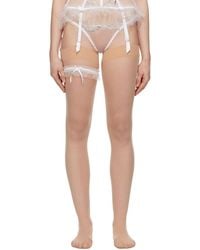 Agent Provocateur - ホワイト Melle ガーターリング - Lyst