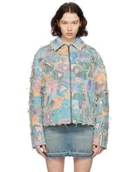 Guess USA - Quilted Denim Jacket - Lyst