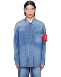 Mastermind Japan - Pintucks Denim Shirt - Lyst