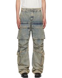 Entire studios - Heavy Denim Cargo Pants - Lyst