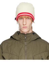 Undercover - Off-white Striped Beanie - Lyst
