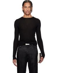 Rick Owens - Temple Ribbed Round Neck Sweater - Lyst