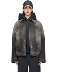 Acne Studios - Oversized Fit Denim Jacket - Lyst