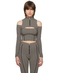 Balmain - Cutout Long Sleeve T-shirt - Lyst