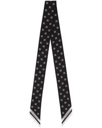 Givenchy - Écharpe de style bandeau noir et blanc à motif 4g - Lyst