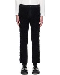 Comme des Garçons - Wool Gabardine Medium & Nylon Tulle Trousers - Lyst