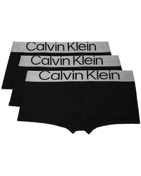 Calvin Klein - Three-pack Black Reconsidered Steel Boxers - Lyst