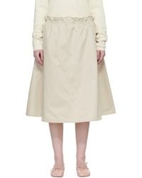 MM6 by Maison Margiela - Off- Long Skirt - Lyst