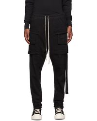 Rick Owens DRKSHDW Creatch Cargo Cropped Drawstring Pants in Brown