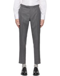 Thom Browne - Gray Low-rise Trousers - Lyst