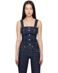 Off-White c/o Virgil Abloh - Corset Denim Tank Top - Lyst
