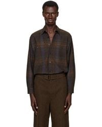 Lemaire - Khaki Double Pocket Shirt - Lyst
