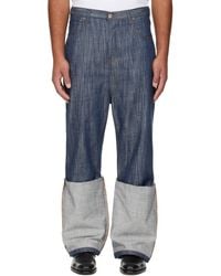 Edward Cuming - Turn-Up Drop-Down Jeans - Lyst