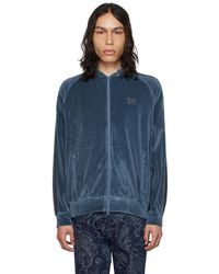 Needles - Blue Embroidered Track Jacket - Lyst