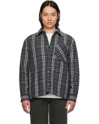 Burberry - Check Wool Overshirt - Lyst
