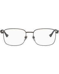 Gucci - Gunmetal Square Glasses - Lyst