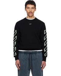 Off-White c/o Virgil Abloh - Diagonal Outline Knit Crewneck Sweater - Lyst
