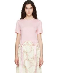Simone Rocha - Bow Tail Easy T-Shirt - Lyst