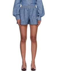Off-White c/o Virgil Abloh - Chambray Pajama Shorts - Lyst