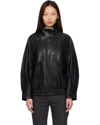 Nour Hammour - Ariste Fluid Leather Jacket - Lyst