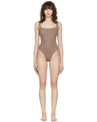 NU SWIM Pistachio One-piece Swimsuit - Brown