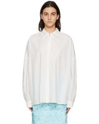 Dries Van Noten - White Oversized Shirt - Lyst