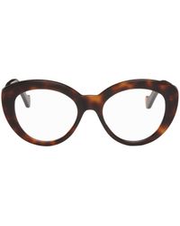 Loewe - Tortoiseshell Chunky Anagram Glasses - Lyst
