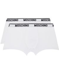Moschino - Ensemble de deux boxers blancs - Lyst