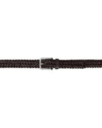 Anderson's - Narrow Woven Leather Casual Belt - Lyst