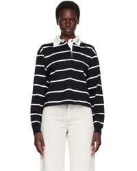 Amiri - Striped Long Sleeve Polo - Lyst