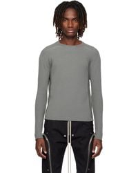 Rick Owens - Temple Ribbed Geo Sweater - Lyst