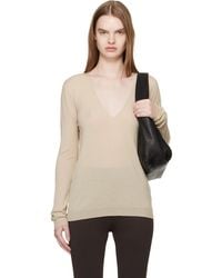 Rick Owens - Temple V Neck Pull Sweater - Lyst
