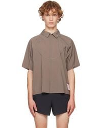 Satisfy - Taupe Peaceshell River Short Sleeves Shirt - Lyst