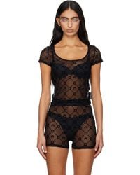 Marine Serre - Recycled Mesh Flock T-Shirt - Lyst