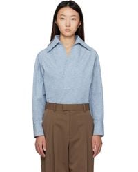 Bottega Veneta - Cotton & Linen Stripe Shirt - Lyst